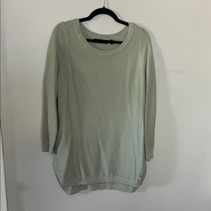Light Green Ribbed Sweater